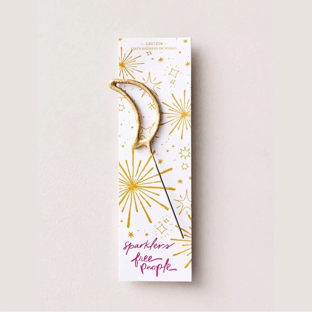 Free People Gold Crescent Sparkler